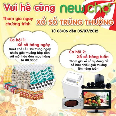 New Chợ: Giá rẻ mùa hè, may mắn nhân hai