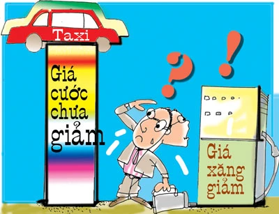 Giá cước taxi vẫn chưa giảm theo giá xăng