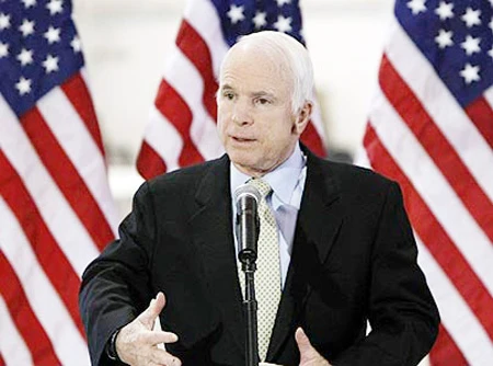 Thượng Nghị sĩ Mỹ John McCain: Quyết định của Trung Quốc là đáng thất vọng