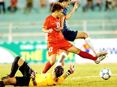 Khai mạc giải bóng đá nữ Đông Nam Á 2012 - Thắng lớn trận ra quân