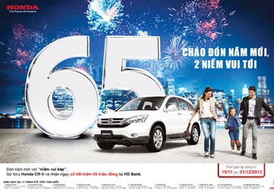 “Khuyến mãi cho khách hàng mua xe Honda CR-V”