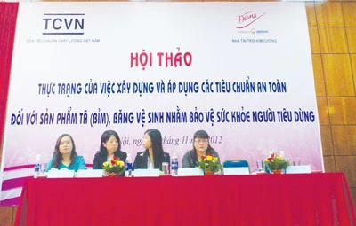 Hội thảo: Thực trạng của việc xây dựng và áp dụng các tiêu chuẩn an toàn đối với sản phẩm tã (bỉm), băng vệ sinh nhằm bảo vệ sức khỏe người tiêu dùng