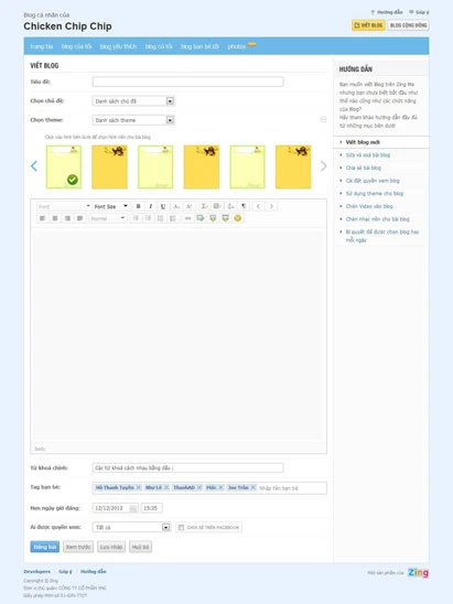 Zing Blog sẵn sàng thay thế Yahoo Blog