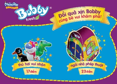 Tích điểm “Đổi quà xịn Bobby, cùng bé vui khám phá”