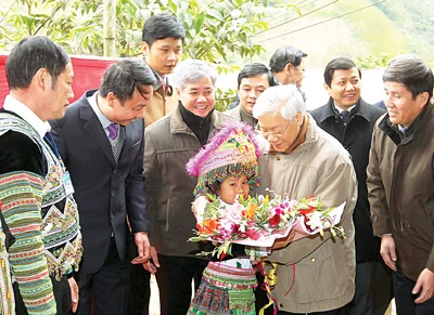 Tổng Bí thư Nguyễn Phú Trọng thăm, làm việc tại Yên Bái