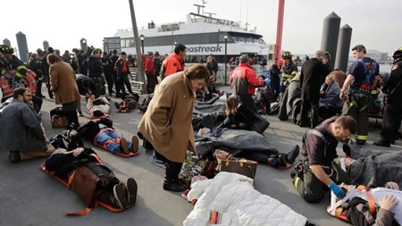 Mỹ: Phà cao tốc đâm vào cầu tàu, 70 người bị thương