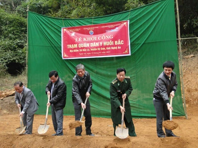 Chương trình Nghĩa tình Trường Sơn: Khởi công xây trạm quân dân y Huồi Bắc, tỉnh Nghệ An