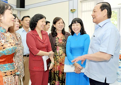 Bí thư Thành ủy TPHCM Lê Thanh Hải: Tạo điều kiện để học sinh học tốt, thầy cô giáo dạy tốt hơn