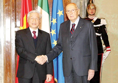Việt Nam - Italia thiết lập quan hệ đối tác chiến lược