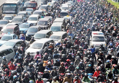Indonesia áp dụng quy định chẵn lẻ cho ôtô