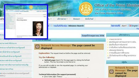 Tin tặc tấn công trang web văn phòng Thủ tướng Thái Lan