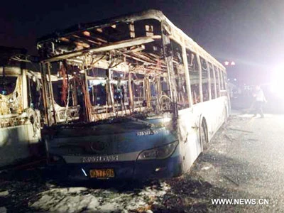 Trung Quốc: Cháy xe buýt, 47 người chết