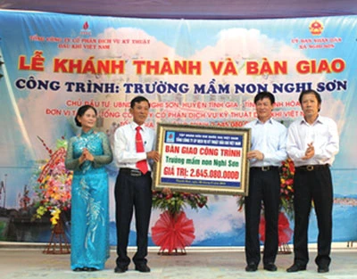 PTSC tài trợ thực hiện các công trình an sinh xã hội tại Thanh Hóa