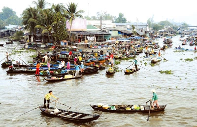 Chợ nổi miền Tây Nam bộ