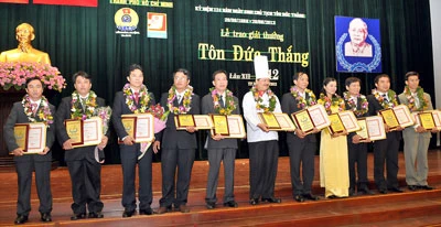 Giải thưởng Tôn Đức Thắng lần thứ XIII năm 2013: Khơi nguồn sáng tạo