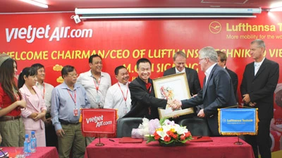 VietJet Air hợp tác kỹ thuật với Lufthansa Technik