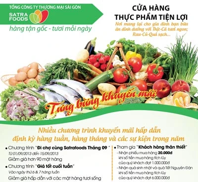 Tưng bừng khuyến mại trong tháng 9