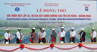 Động thổ xây dựng đường cao tốc Đà Nẵng - Quảng Ngãi