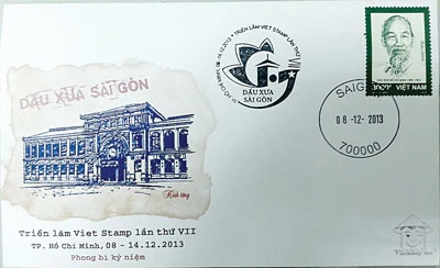 Dấu xưa Sài Gòn trên tem
