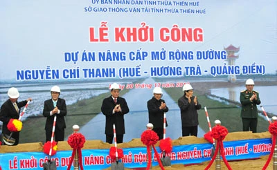 Thừa Thiên – Huế: Khởi công dự án nâng cấp, mở rộng đường Nguyễn Chí Thanh