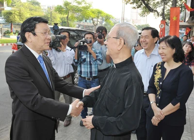 Chủ tịch nước Trương Tấn Sang: “Đại đoàn kết là sức mạnh cội nguồn của dân tộc”