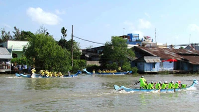 Rộn ràng giải đua thuyền Rồng