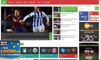 Những trang web “chim mồi” cung cấp tin tức và đường dẫn (link) xem bóng đá trực tuyến có kèm quảng cáo những “nhà cái”.