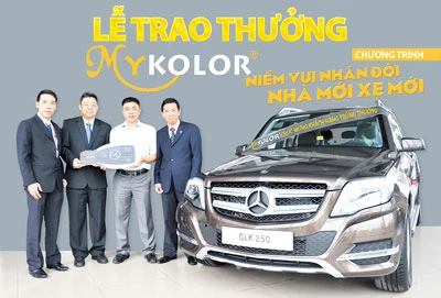 Mua sơn Mykolor, trúng xe Mercedes