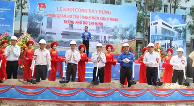 TPHCM: Khởi công xây dựng 2 trung tâm hỗ trợ thanh niên công nhân