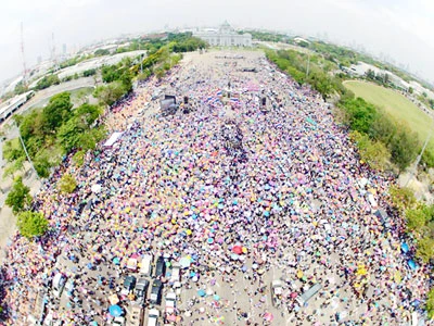 Thái Lan: Biểu tình lớn trước bầu cử