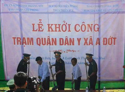 Chương trình Nghĩa tình Trường Sơn Báo SGGP khởi công trạm quân dân y xã A Đớt