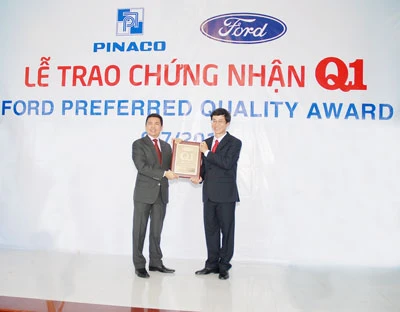 Công ty Cổ phần pin ắc-quy miền Nam (Pinaco) Đón nhận chứng nhận Q1 (Preferred Quality Status) từ Tập đoàn Ford Motors