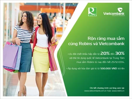 Vietcombank tung khuyến mãi khủng dành cho thẻ khách hàng phát hành mới và thực hiện thanh toán bằng thẻ tín dụng