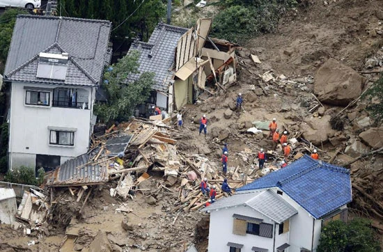 Nhật Bản: Lở đất, 6 người thiệt mạng
