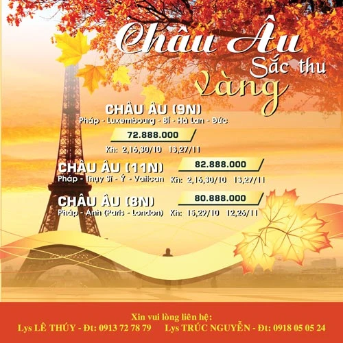 Châu Âu – Sắc thu vàng