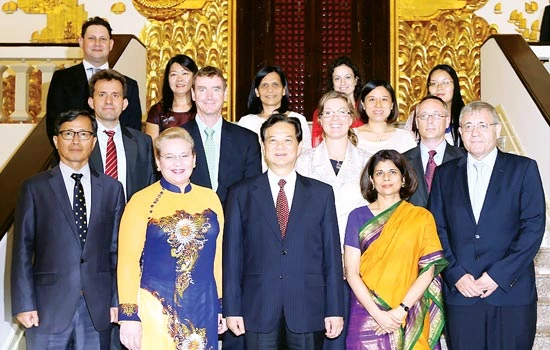 Thủ tướng Nguyễn Tấn Dũng tiếp Trưởng đại diện các tổ chức Liên hiệp quốc