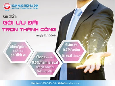 SCB triển khai sản phẩm - “Gói ưu đãi - Trọn thành công”