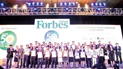 Vinamilk được Forbes vinh danh là một trong 50 công ty niêm yết tốt nhất Việt Nam năm 2014