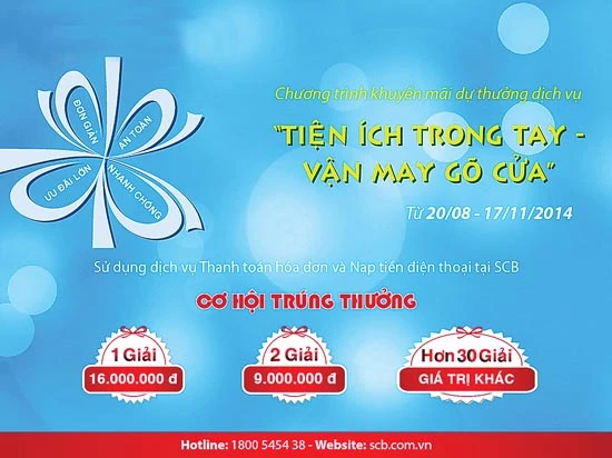 Dịch vụ thanh toán hóa đơn SCB tiện ích và hơn thế nữa