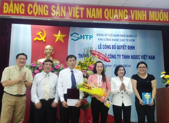 Thành lập chi bộ Đảng Công ty TNHH Nidec Việt Nam Corporation- Khu Công nghệ cao