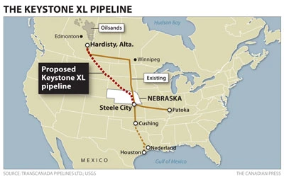 Mỹ: Hạ viện thông qua dự luật Keystone XL xây đường ống dẫn dầu chạy dọc đất nước