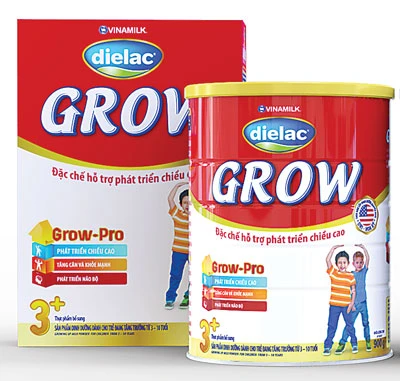 Vinamilk giới thiệu sản phẩm đặc chế hỗ trợ phát triển chiều cao Dielac Grow, dinh dưỡng chuẩn quốc tế Dri Hoa Kỳ dành cho trẻ từ 1-10 tuổi