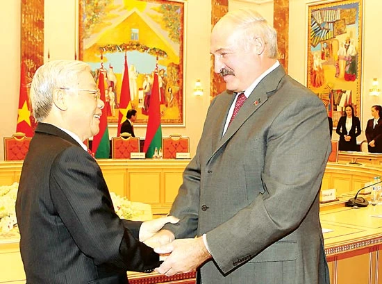 Việt Nam - Belarus: Tăng cường quan hệ kinh tế, thương mại và hợp tác nhiều mặt