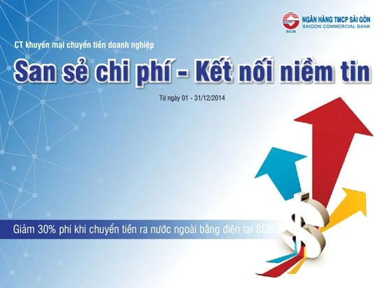 SCB “bỏ ống” cho doanh nghiệp 30% phí