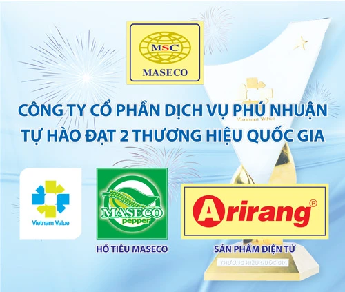 Maseco có hai sản phẩm đạt thương hiệu quốc gia