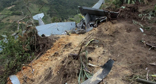 Colombia: Máy bay rơi, 7 người thiệt mạng