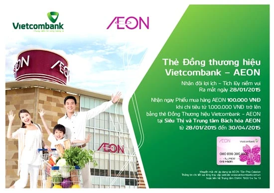 Vietcombank ra mắt sản phẩm thẻ ghi nợ nội địa đồng thương hiệu Vietcombank Aeon