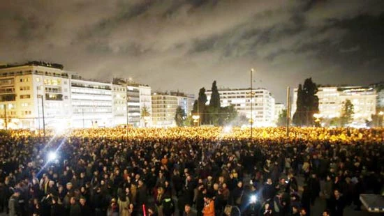 Hy Lạp biểu tình ủng hộ chính sách chống khắc khổ