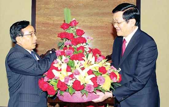 Chủ tịch nước Trương Tấn Sang kết thúc tốt đẹp chuyến thăm và làm việc tại CHDCND Lào