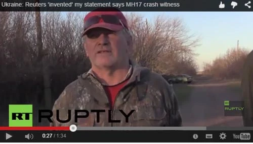 Nhân chứng vụ MH17 cáo buộc Reuters đưa tin sai sự thật